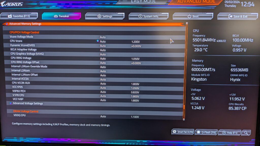 Are these voltage settings good for my 13900k?
