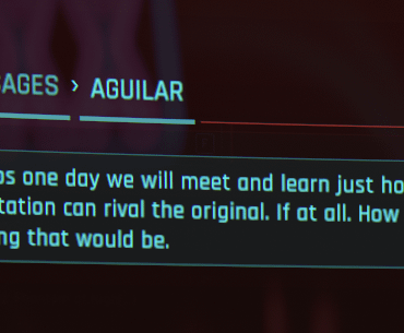 If CDPR puts Aguilar in the next game i will be the happiest man ever.