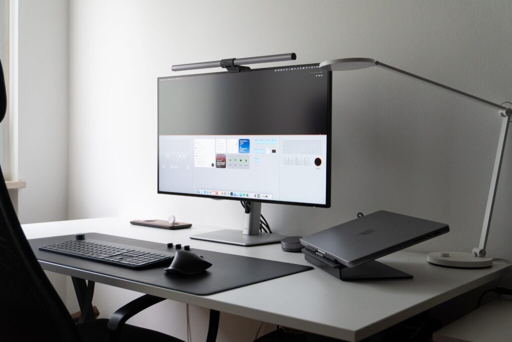 Current desk setup. I decided to keep it as clean as possible.