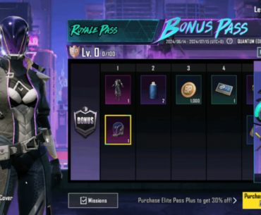 Bonus Pass 900uc. Missions to complete it