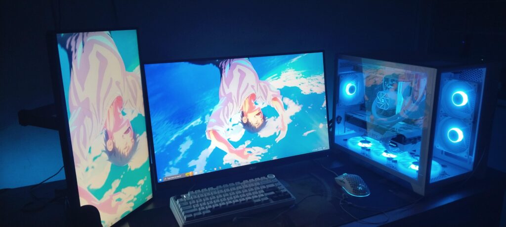 Whatever gaming setup this is