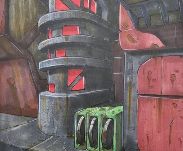 That part of town,  from my sketchbook.