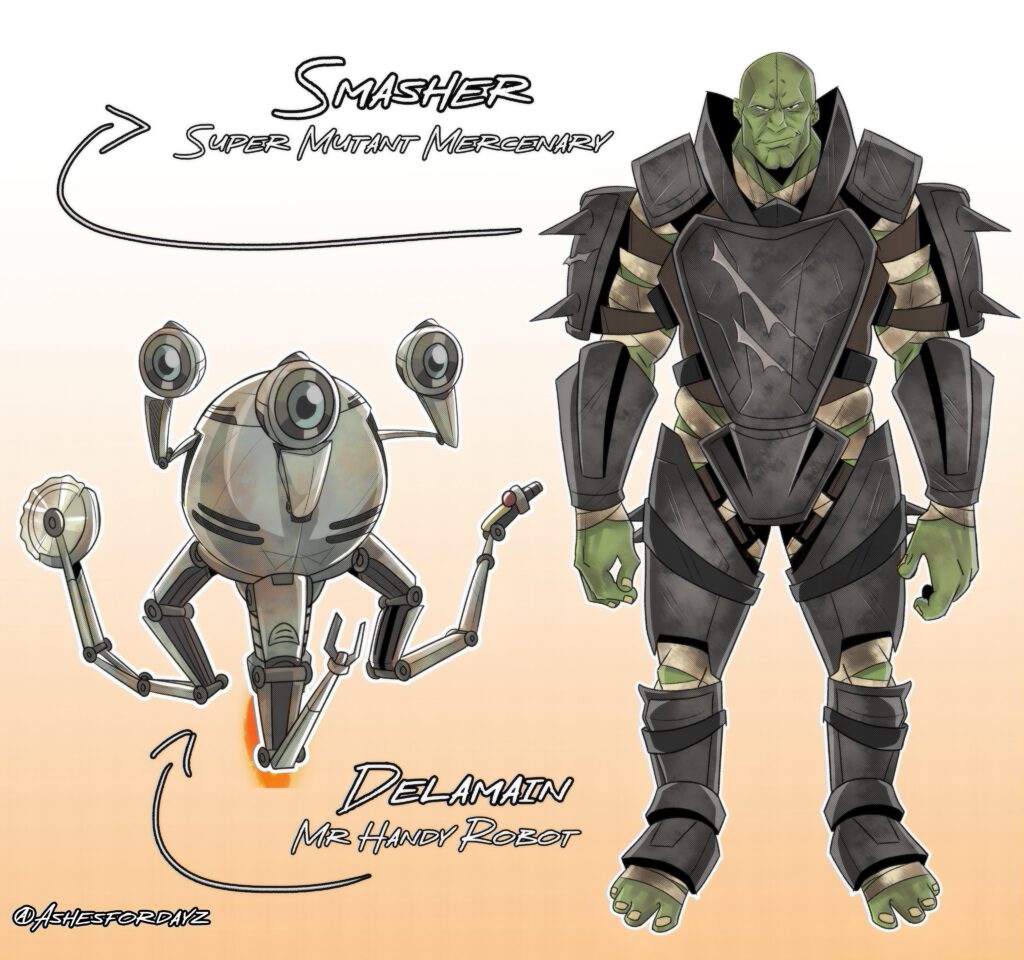 Smasher and Delamain (Fallout 2077)