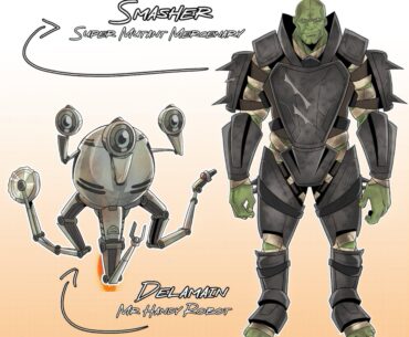 Smasher and Delamain (Fallout 2077)