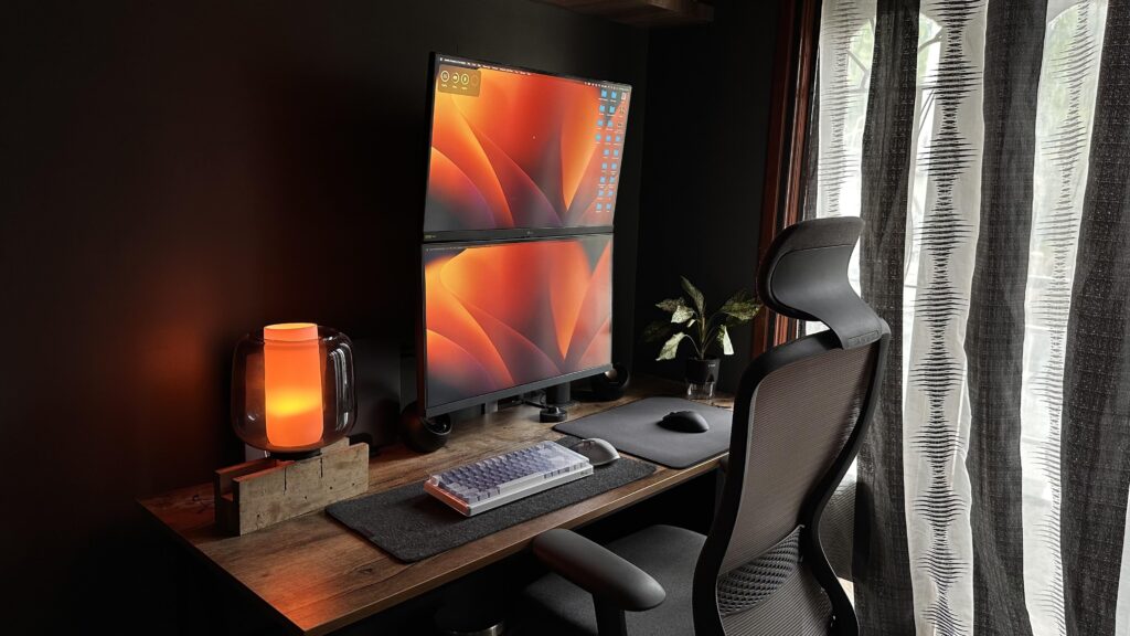 Work in progress - work+gaming setup