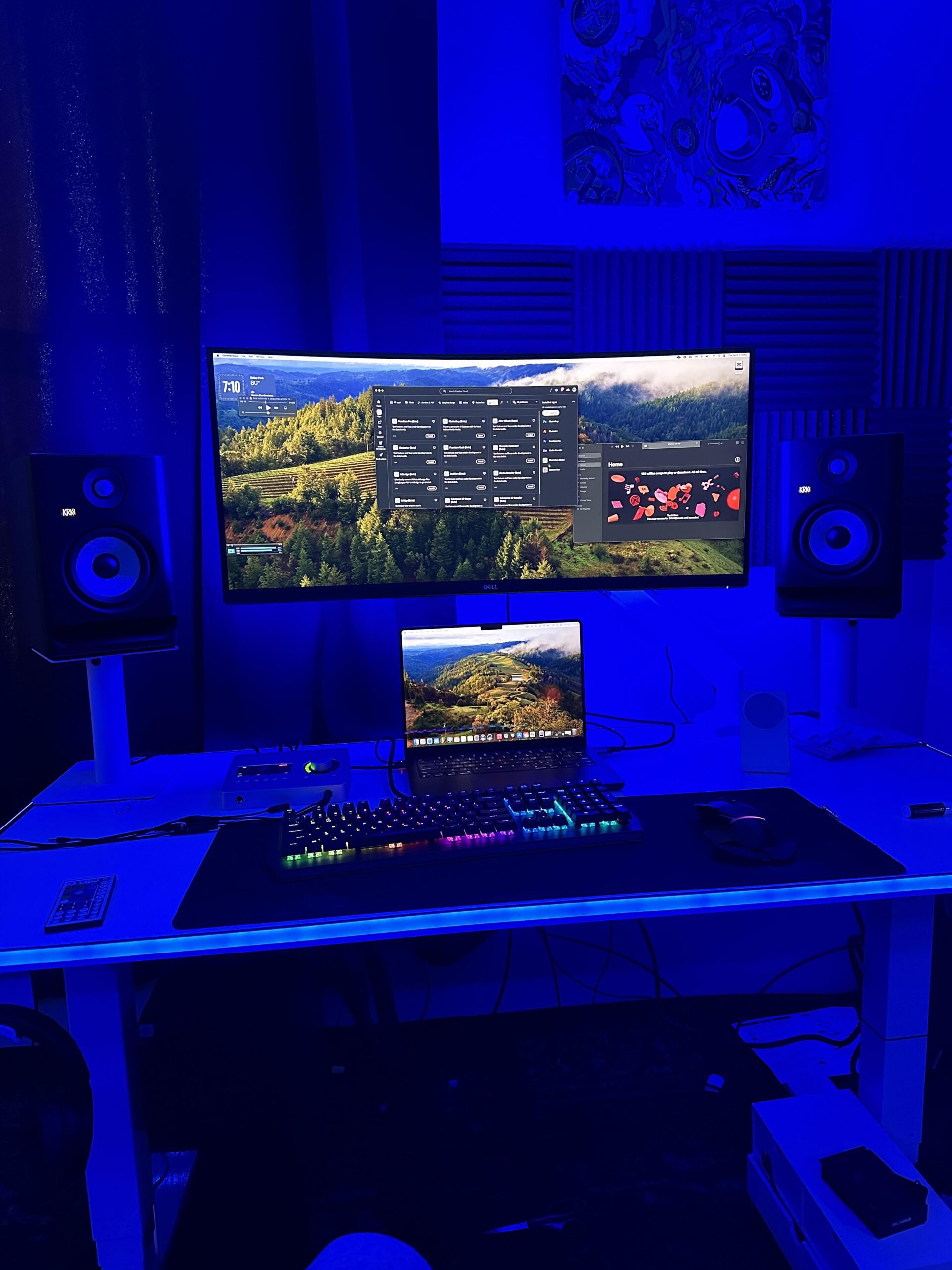 Just switched to a MacBook (workflow reasons) but now my setup looks a bit more messy than when it was PC, any tips? Just switched to a MacBook (workflow reasons) but now my setup looks a bit more messy than when it was PC, any tips?