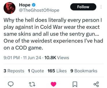 Agree...The player base absolutely ruined Cold War, what a terrible game for returning players.