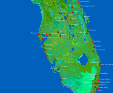 Minecraft Real World Maps - Florida, USA - 1:20 scale
