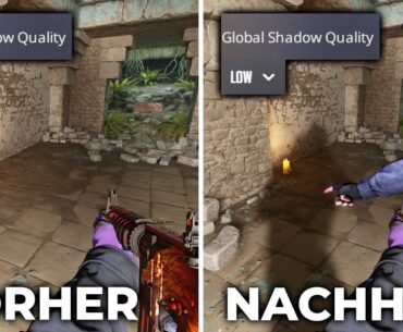 CS2 Update - Neue Dynamic Shadow Settings, Bowie Knife Changes & HP Anzeige!