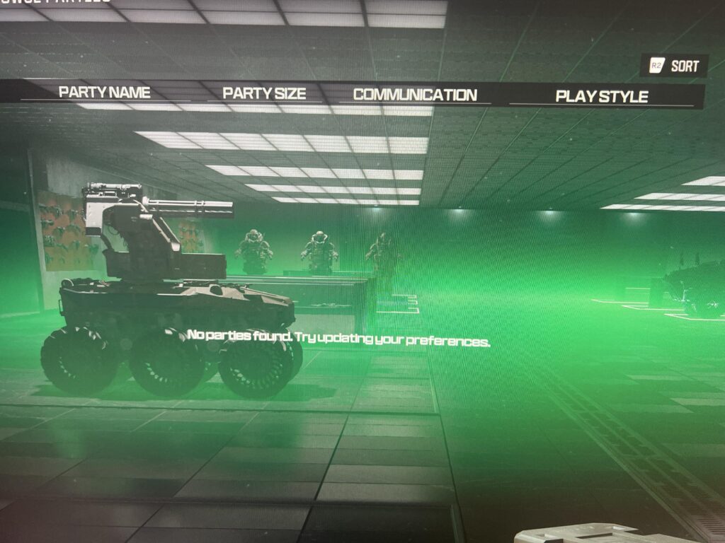 Can’t find online parties
