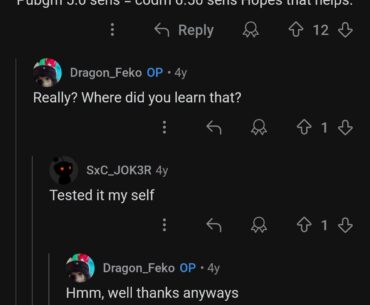Help I really want to get in to this game but my sens is a mess is there any way to convert CoDm to PUBGM or teach me how to calculate the sens in pubgm