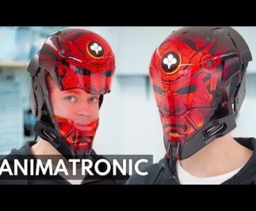 I made a motorized Oda helmet (that matches my mantis blades!)
