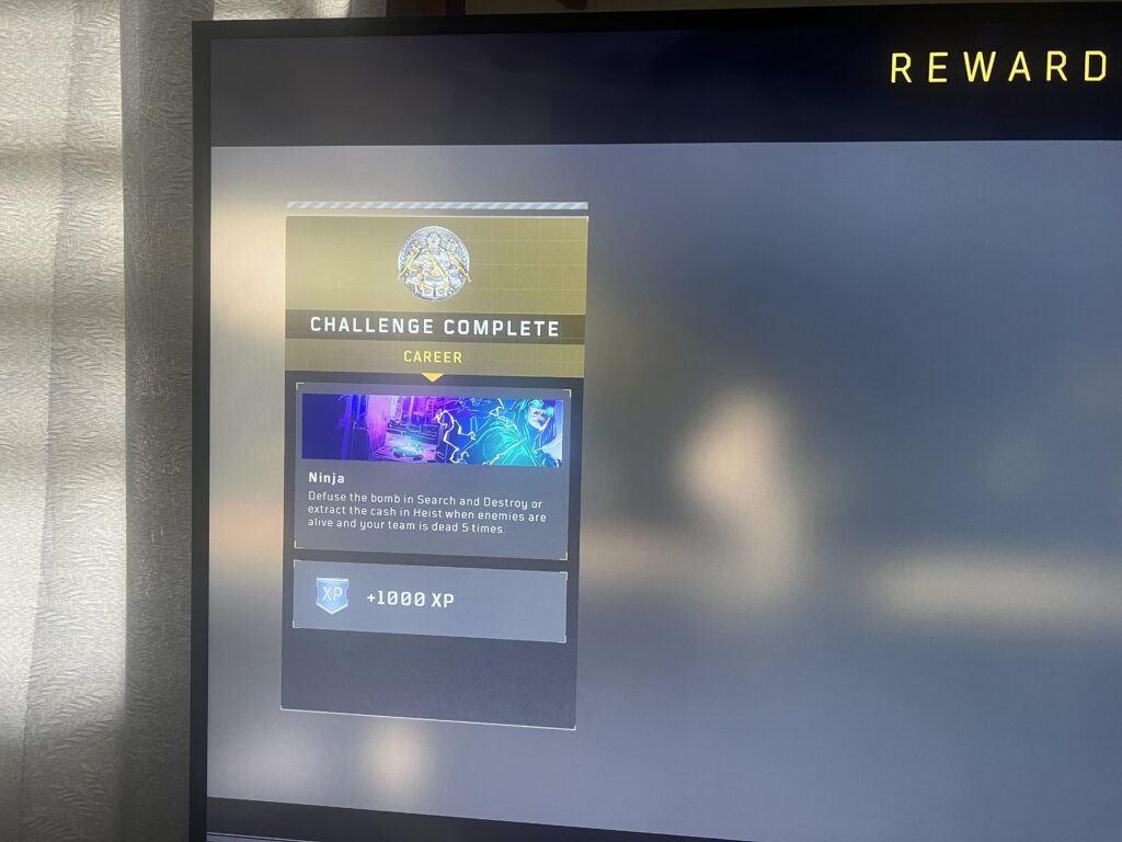 Just got the Ninja Challenge