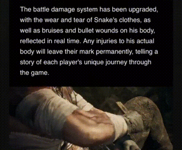 Really cool mechanic that will be introduced in Metal Gear Solid Δ