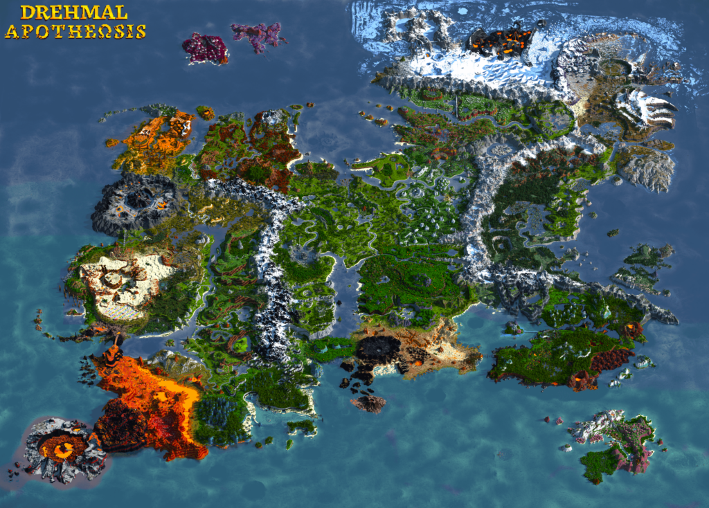 Our massive open world game built within Minecraft is done, featuring over a 1000 unique structures, 300+ weapons & armor, custom enemies, boss fights, an OST, and a main story. Download in comments