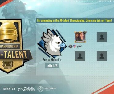 7 minutes to join and we can try to participate in the (NA) All-talent championship