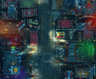 Industrial Shipping Port - A Brand New Czepeku Sci-Fi Map [33x46]