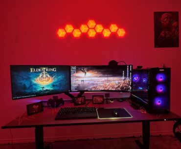 Just moved in to a new house. Out with the old setup I brought with me and in with the new! Took forever but the final result is worth it.