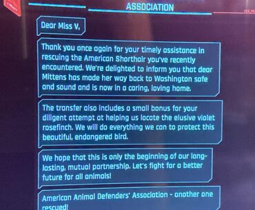 Just got this text, What exactly did I do to get this text? I’ve never got in during my other play through after Phantom Liberty.