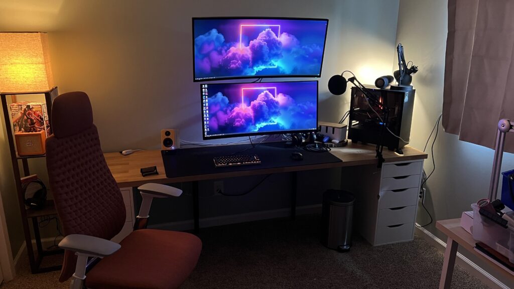 Had to move downstairs to make room for baby. Happy with the setup!