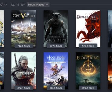 What are your top 10 games on Steam by hours played?