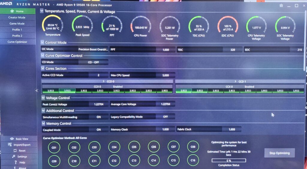 Ryzen Master Curve optimization on 5950x Ryzen Master Curve optimization on 5950x