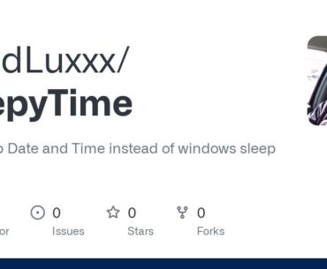 Windows Sleep Time (instead of timer)