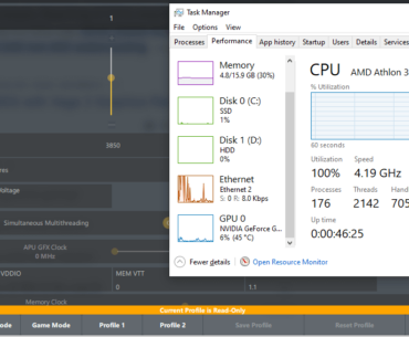 athlon 3000g boosting 4.2 ghz, is it just windows bug?
