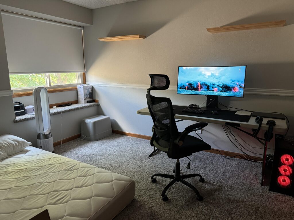 My bedroom setup is literally the bachelor meme