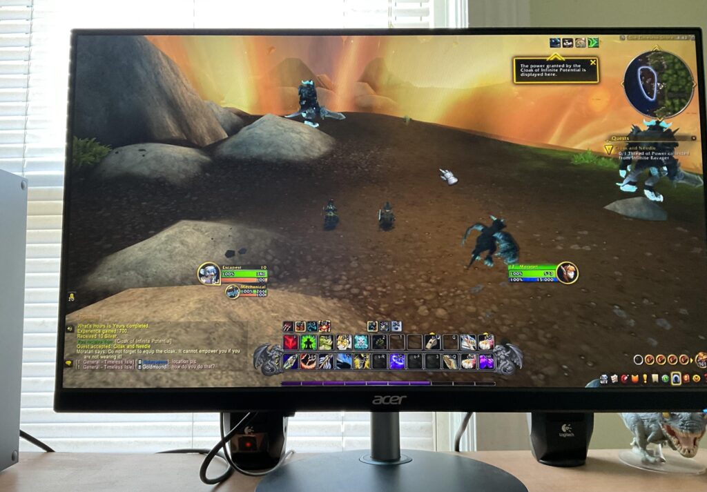 Just playing World of Warcraft on my Series X!
