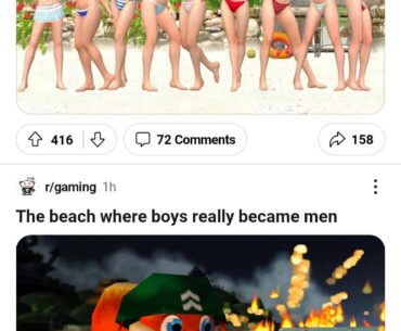 The duality of boys on a beach