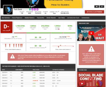 WOAH, Tech Deals Just Deleted over 1,000 videos and lost 10 million views... Weird turn of events from the last thread I had made on this. I still have yet to find a reason or find out what happened....I loved watching them liv & the deals they found. They also deleted all the reuploaded muse vids..