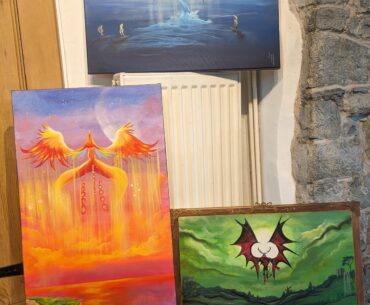 My Final Fantasy paintings all together, all painted this week!