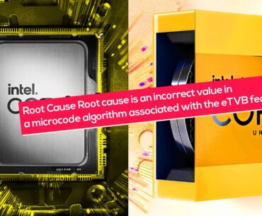 Microcode Fix Coming for 14900k instability.