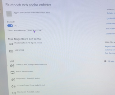 I can´t add or remove bluetooth devices.