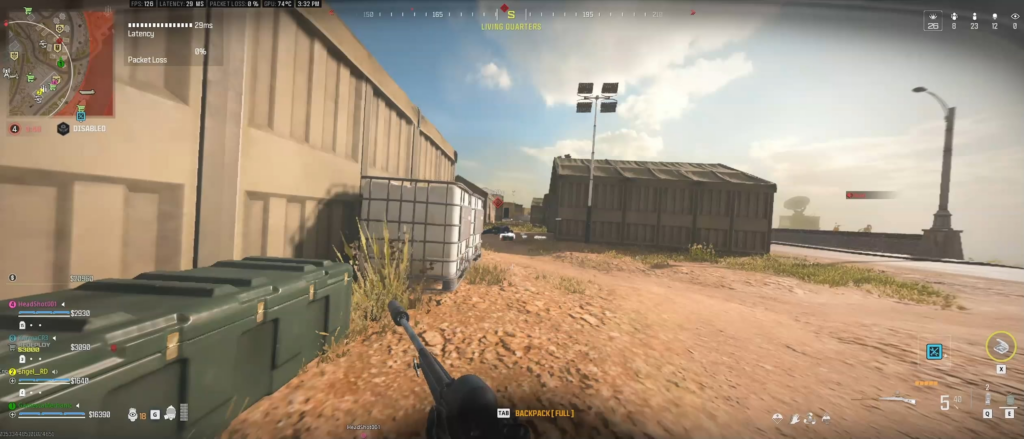 POV of that "cheater" you called out: (it was combat scout all along)
