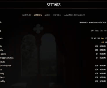 Manor Lords nails the UX for graphics settings