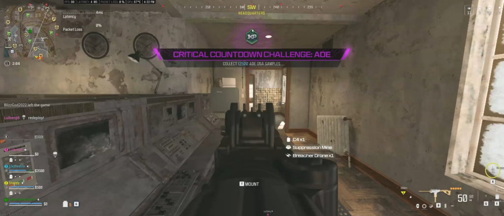 "ghost bullets" giving away my location? His teammates were in control center, so it was not them.