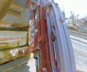 Ever get impaled by glitched textures? But honestly, that truck explosion was super cinematic