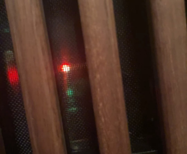 I noticed this blinking light around where the power supply is. Anything to be concerned by? It’s never done this before.