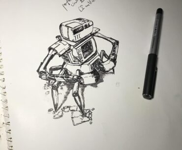 A quick sketch before sleep
