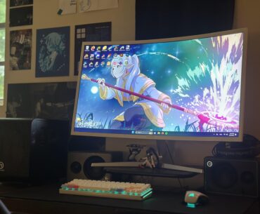 Trying to brainstorm ways to add a little light to my desk. It feels too dark during the daytime