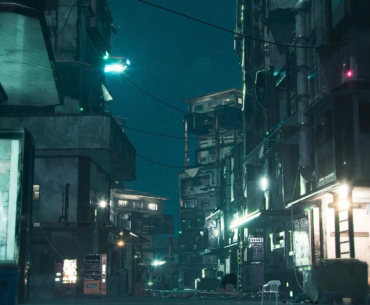 Poor District in Dystopian Future - Made in Unreal Engine