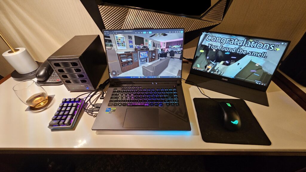 My vacation battlestation.