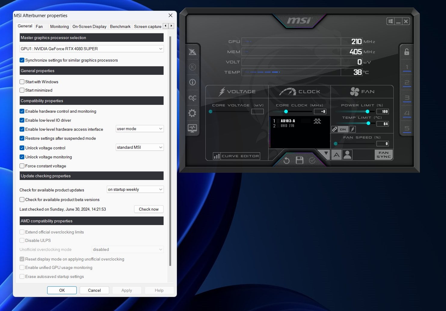 MSI Afterburner - GPU Voltage not available. Only GPU Voltage Limit ...