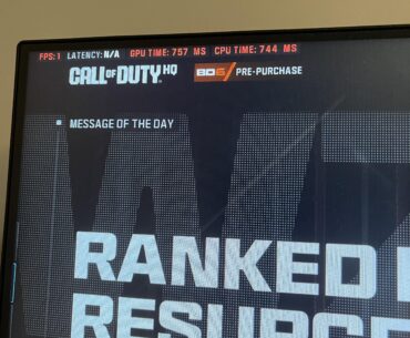 Need help! Game running on 1 fps in main menu