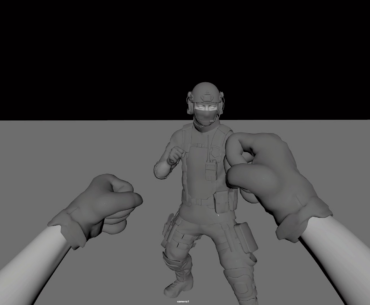 My friend is developing a dynamic shooter with close combat animations, and I want him to add a dropkick. What do you think?