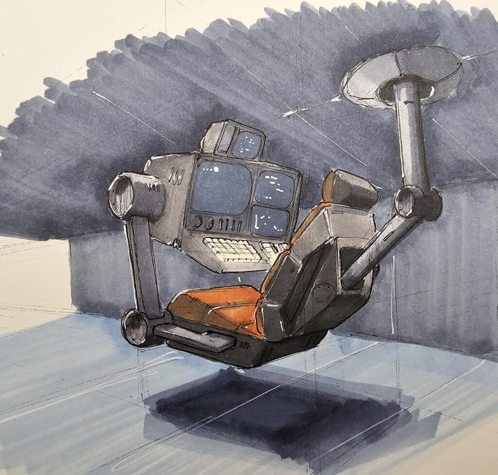 Personal computer, from my sketchbook.