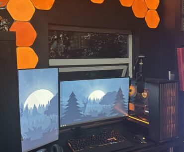 Not my ideal desk but it’ll do for now.