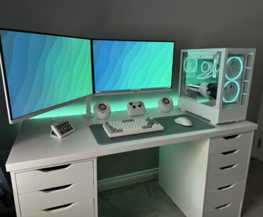 I went from buying pre-built PCs to finally building my own, before and after in the comments.